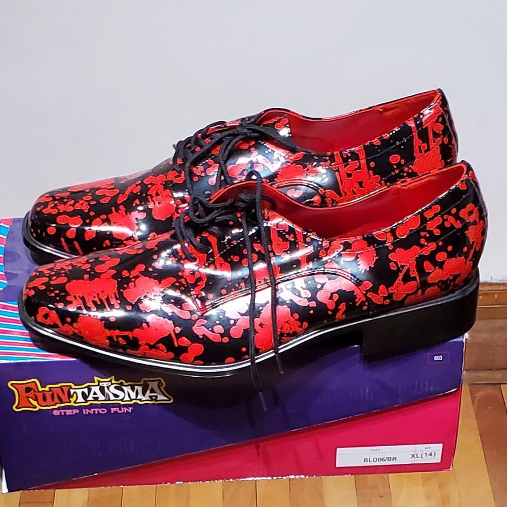 Black bloody oxford shoes